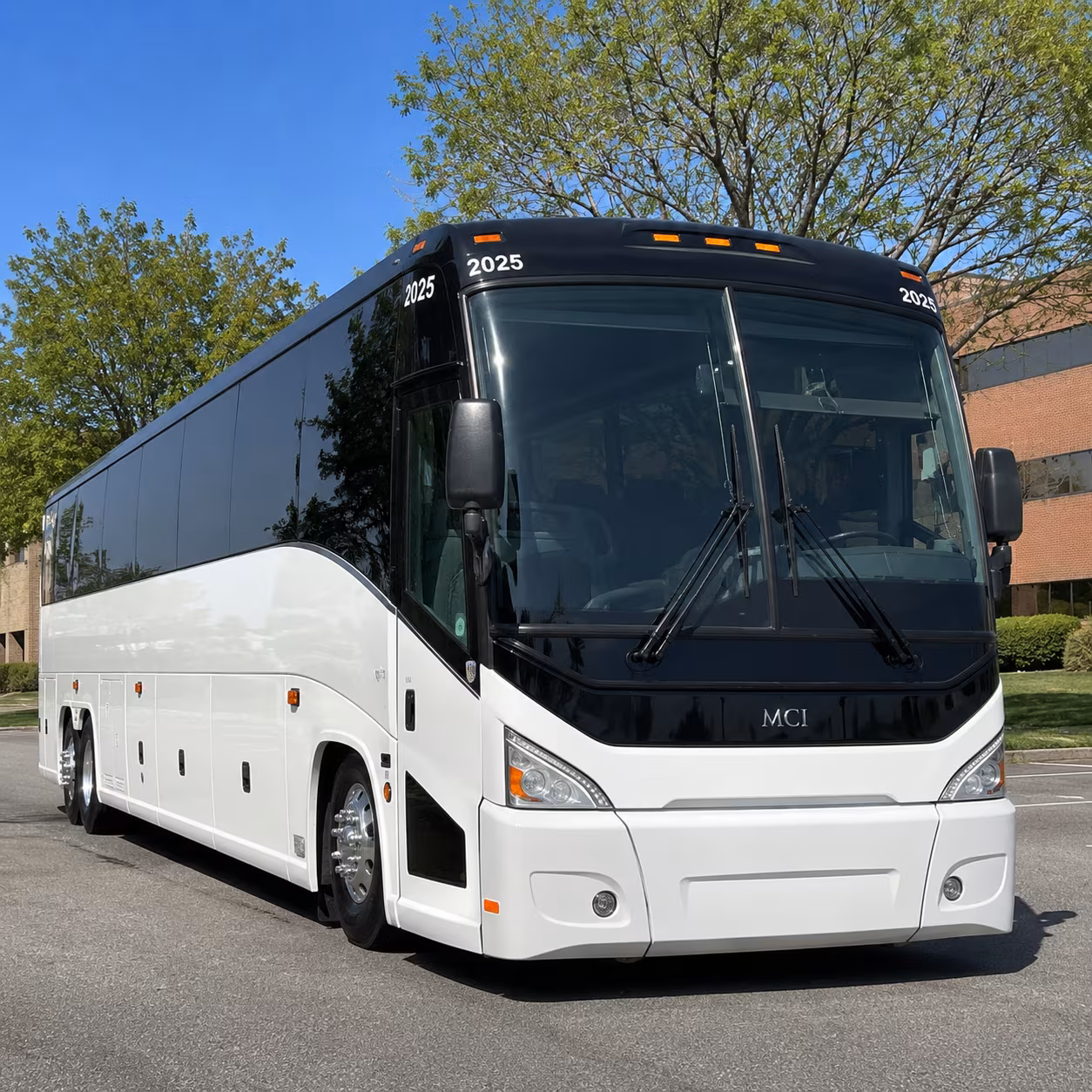 employee shuttle buses along raeford road and the all american freeway
