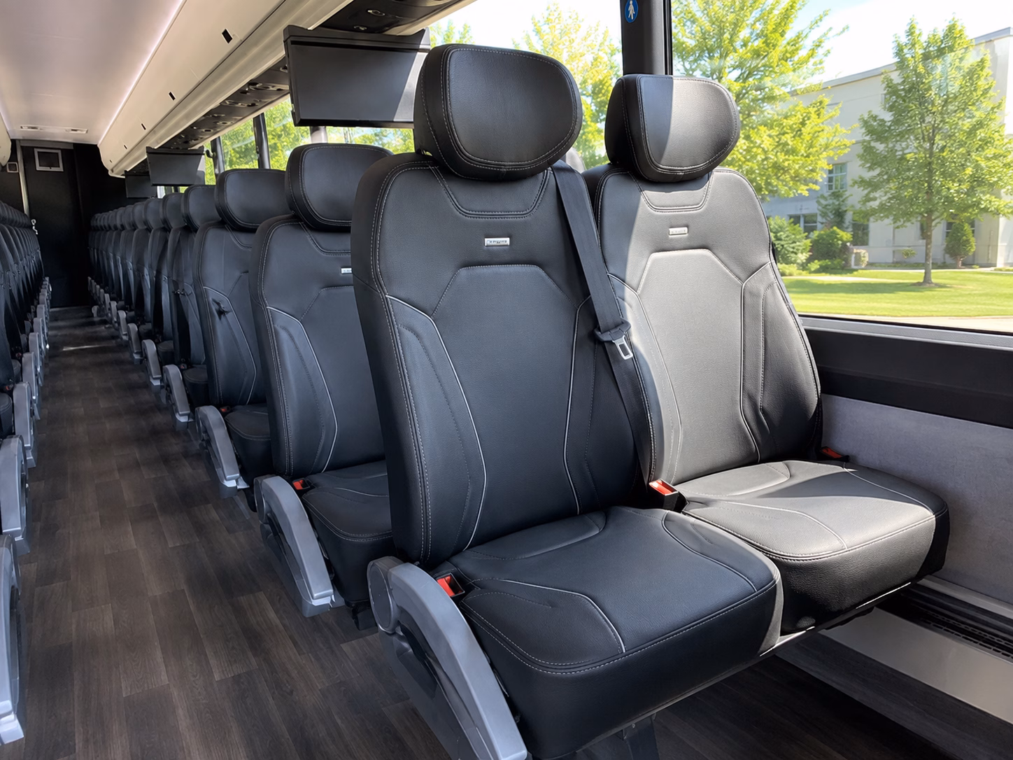 fayetteville charter bus interior
