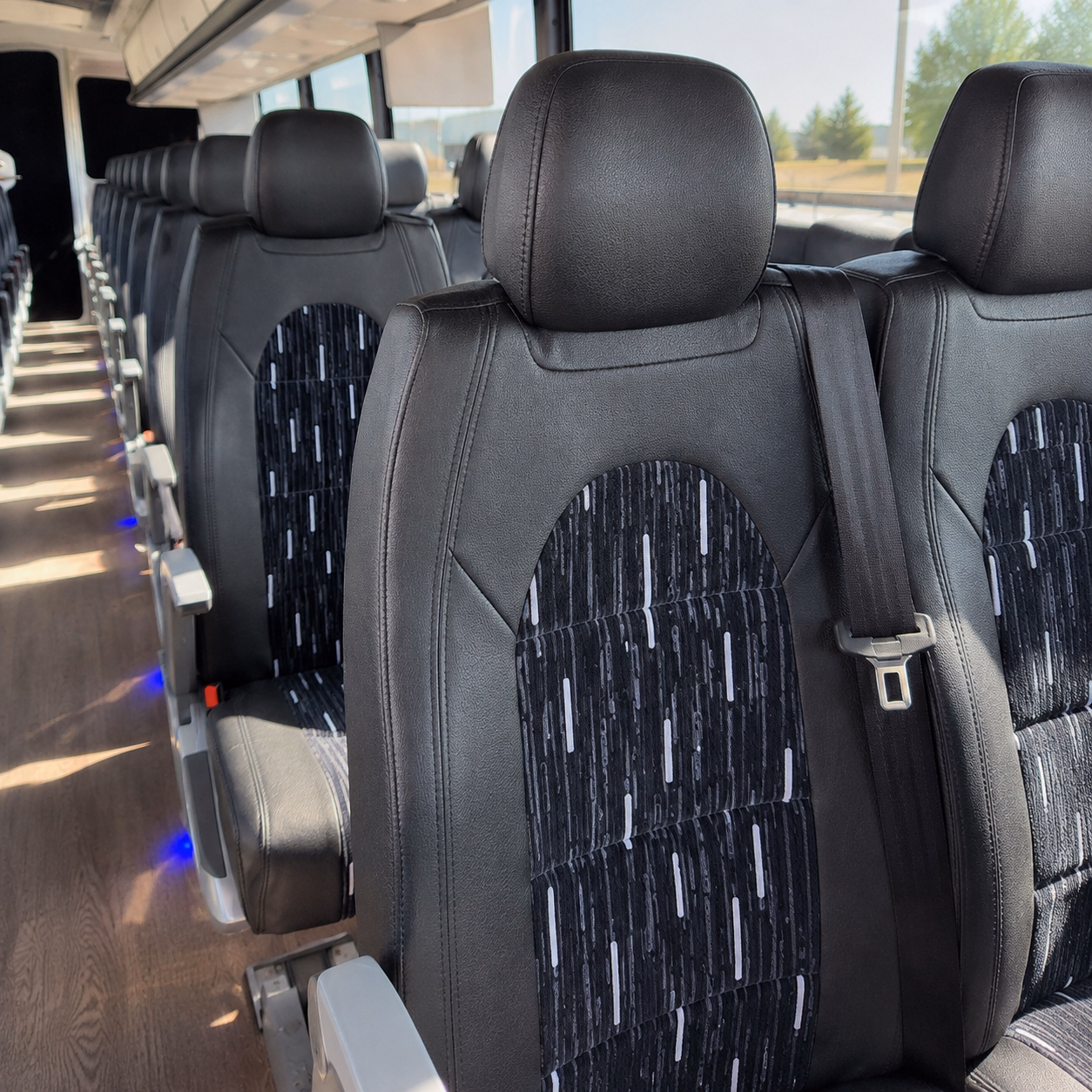 fayetteville charter bus rental inside