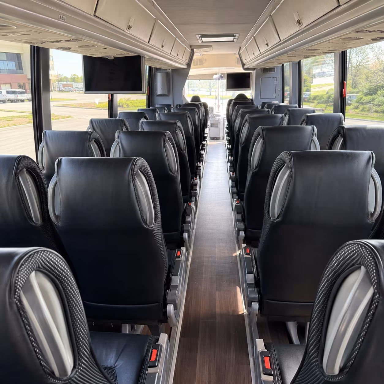 fayetteville charter bus rental interior