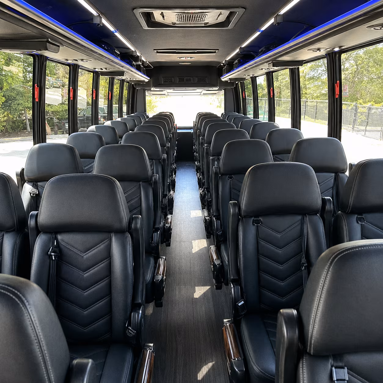 fayetteville private event transportation onboard seating