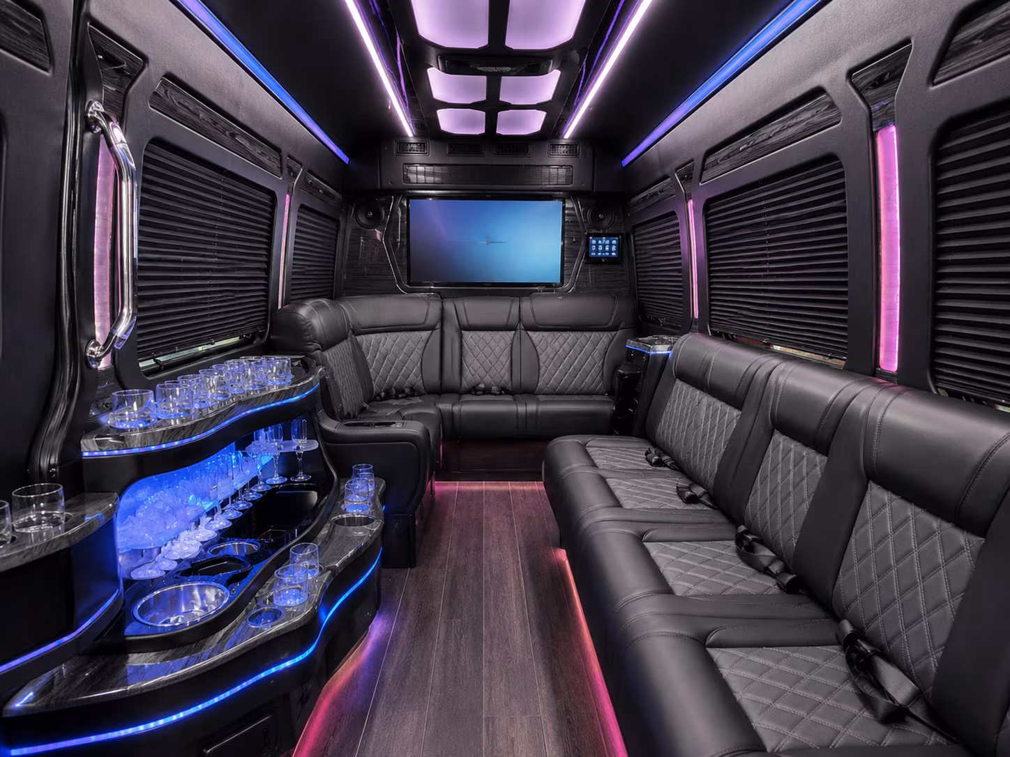 fayetteville sporting event transportation onboard seating